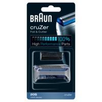 Braun Cruzer 2000 Series Foil & Cutter Cassette  20s Silver