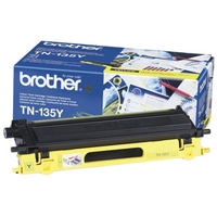 brother tn 135y yellow toner cartridge 4 000 a4 pages 5 coverage