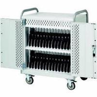 bretford 30 unit mdm laptopnetwork cart with back doors