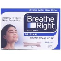 Breathe Right Nasal Strips - Large Tan
