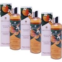 bronnley orange jasmine shower wash triple pack