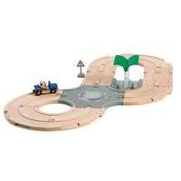 BRIO City Road Track Set with Fuel Station 33747