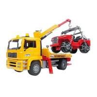 bruder man tga breakdowntruck with cross country vehicle 2750
