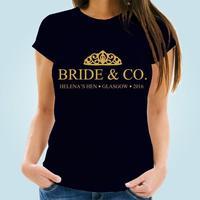 bride co navy hen t shirt