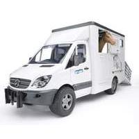 Bruder - Mercedes Benz Sprinter Animal Transporter Incl. 1 Horse (2533)