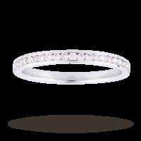 Brilliant Cut 0.25 Carat Total Weight Diamond Set Eternity Ring in 18 Carat White Gold - Ring Size P