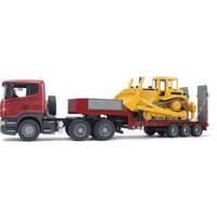 bruder scania r series low loader truck w 3555