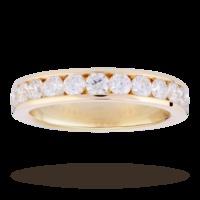 brilliant cut 100 carat total weight diamond set eternity ring in 18 c ...