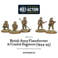 British Combat Engineers & Flamethrower Team Miniatures