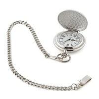 Brushed Silver Pocket Watch