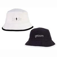 Brushed Cotton Twill Sun Hat - Just Married White