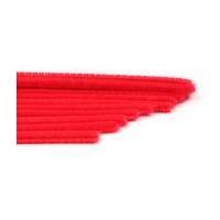 Bright Red Pipe Cleaners 12 Pack