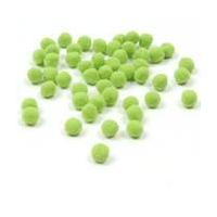 Bright Green Pompoms 7 mm 50 Pack