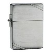 Brushed Chrome 1935 Replica With Slashes Zippo Lighter