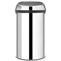 brabantia 60 litre kitchen touch bin in brilliant steel
