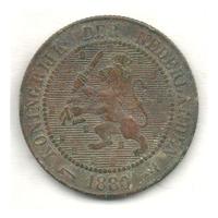 Bronze 2and1/2 cent, Netherlands 1880