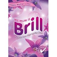 brill mum mothers day card