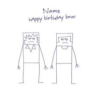 Bruv | Personalised Birthday Card