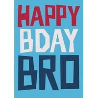 bro birthday card