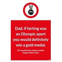 Brown Medal | Father\'s Day Card