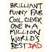 Brilliant Funny Fab Best Dad | Father\'s Day | LL1086