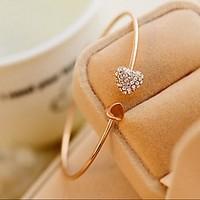 Bracelet/Cuff Bracelets Rhinestone Wedding / Party / Daily / Casual Jewelry Gold, 1pc Christmas Gifts