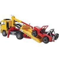 bruder man tga tow truck with jeep 2750