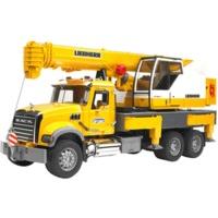 bruder mack granite liebherr crane truck 02818