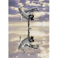 Breakdancing Jesus On Water - Lilac Drop By Cosmo Sarson