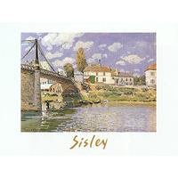 bridge at villeneuve la garenne by alfred sisley