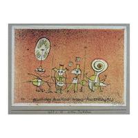 Bright Side Postcard By Paul Klee