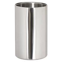 brushed stainless steel wine and champagne cooler