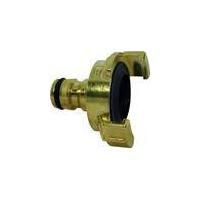 Brass hose connector, plug-in system, quick coupling