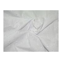 Broderie Anglaise Dress Fabric White