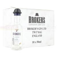 brokers gin 10x 5cl miniature pack