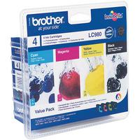 brother ink cartridges combo pack original lc980bk lc980c lc98