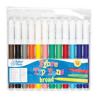 Broad Tip Marker Pens Value Pack (Pack of 12)