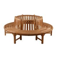 Bracken Style Full Round Teak Bench