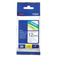Brother P-touch TZe-233 (12mm x 8m) Blue on White Laminated Labelling Tape