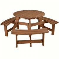Brentwood 6 seat Round Picnic Table