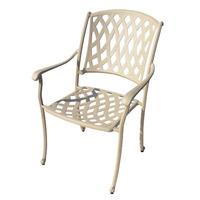 Bramblecrest Etna Stacking Aluminium Armchair in Stone