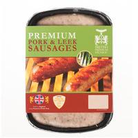 British Premium Sausages 6 Pack Pork & Leek Sausages