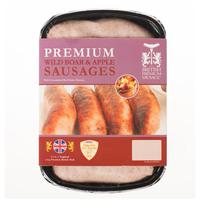 British Premium Sausages 6 Pack Wild Boar & Apple Sausages