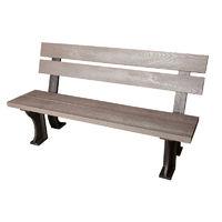 Bracken Style Bench Armless in Grey