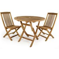 Bracken Style Witham 2 Seater Teak Folding Table Set Bracker Style Witham 2 Seater Teak Folding Table Set