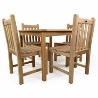 Bracken Style Little Warwick 4 Seater Teak Table Set Bracker Style Little Warwick 4 Seater Teak Table Set