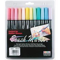 Brush Markers 12/Pkg -Pastel 234092