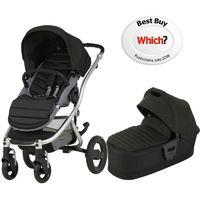 Britax Affinity 2 Silver Chassis Pram System-Cosmos Black (New) !Free Carrycot Worth £140!