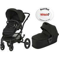 Britax Affinity 2 Black Chassis Pram System-Cosmos Black (New) !Free Carrycot Worth £140!