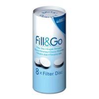 brita fill and go filter refill discs 1 x pack of 8 106758